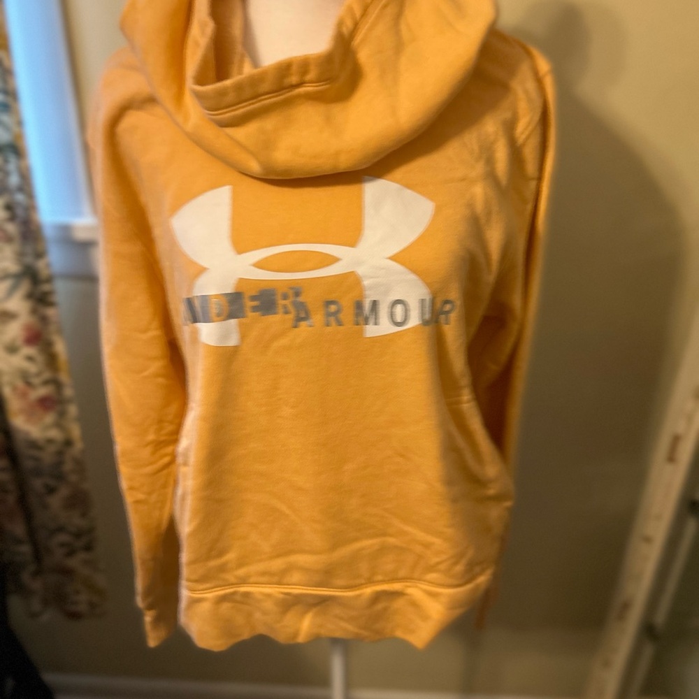 Under Armour Women's Cowl Neck Sweater in Orange